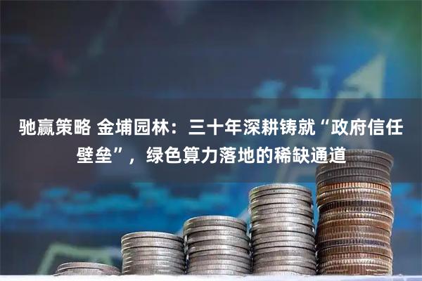 驰赢策略 金埔园林：三十年深耕铸就“政府信任壁垒”，绿色算力落地的稀缺通道